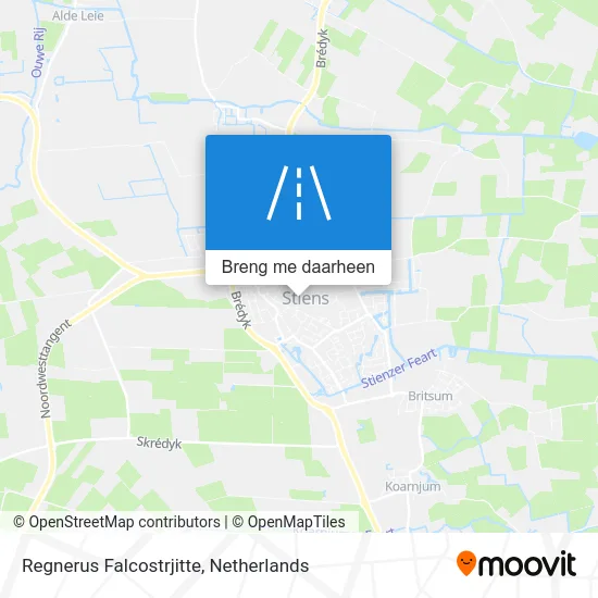 Regnerus Falcostrjitte kaart