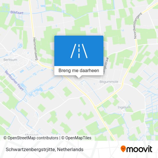 Schwartzenbergstrjitte kaart