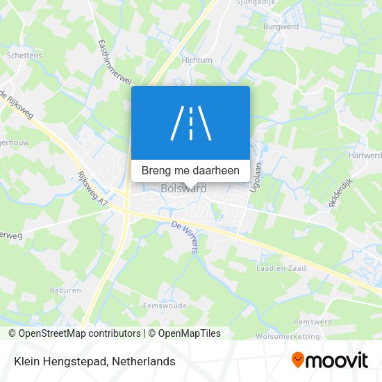 Klein Hengstepad kaart