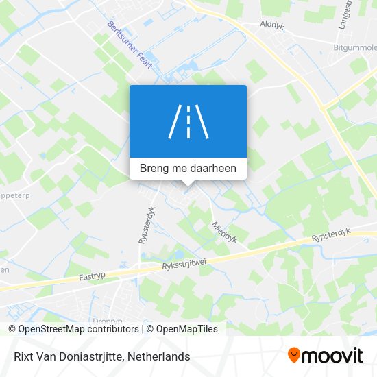 Rixt Van Doniastrjitte kaart