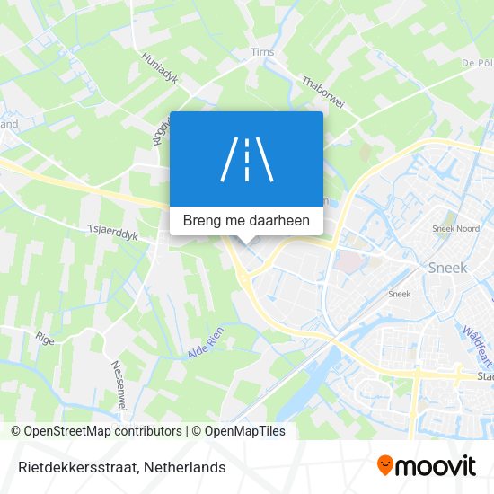 Rietdekkersstraat kaart