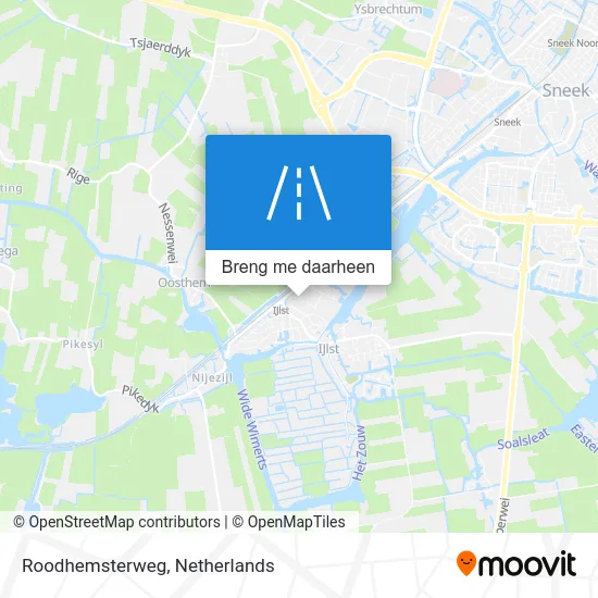Roodhemsterweg kaart
