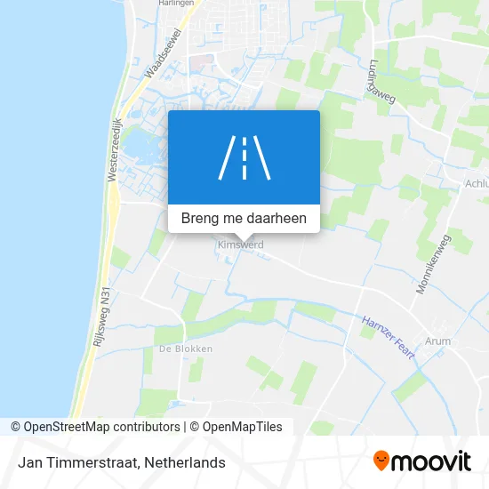 Jan Timmerstraat kaart