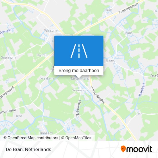 De Brân kaart
