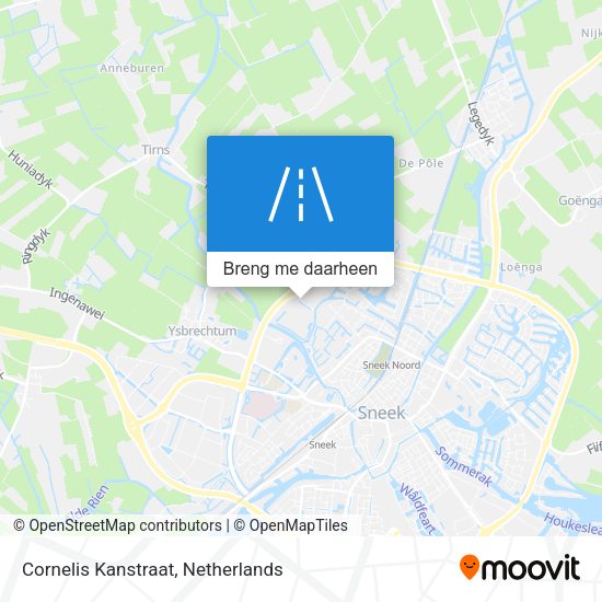 Cornelis Kanstraat kaart