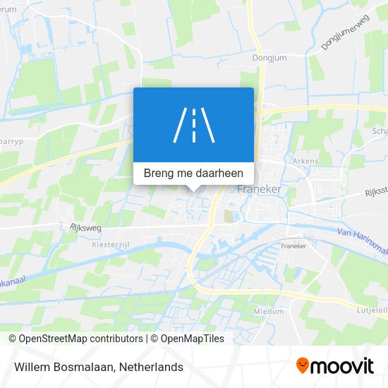 Willem Bosmalaan kaart