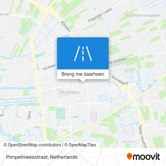 Pimpelmeesstraat kaart