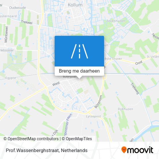 Prof.Wassenberghstraat kaart