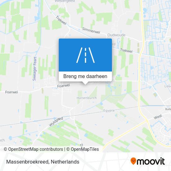 Massenbroekreed kaart