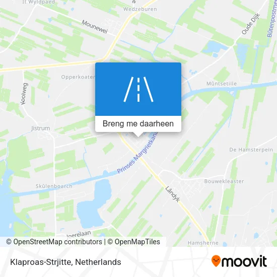 Klaproas-Strjitte kaart