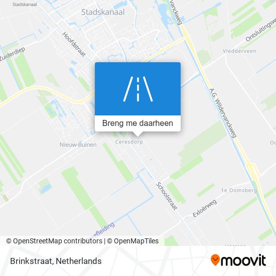 Brinkstraat kaart