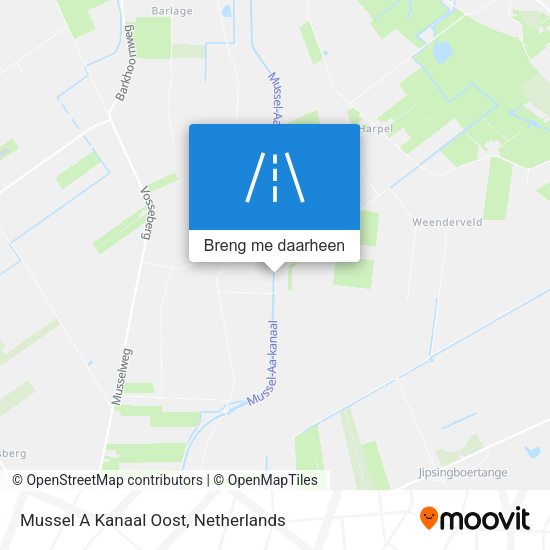 Mussel A Kanaal Oost kaart