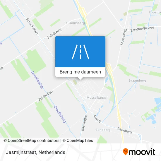 Jasmijnstraat kaart