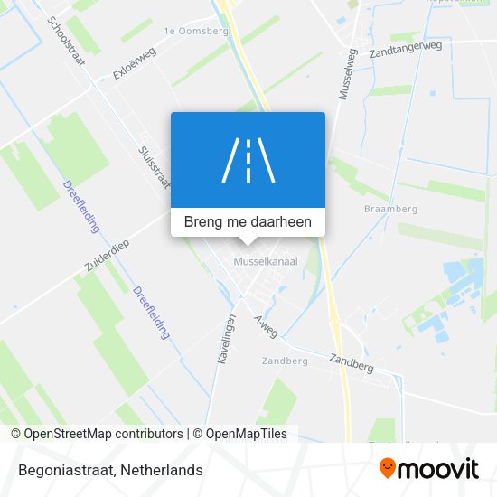 Begoniastraat kaart