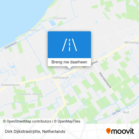 Dirk Dijkstrastrjitte kaart