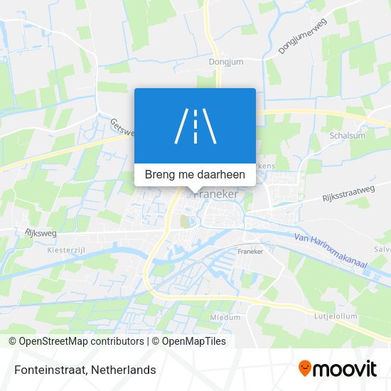 Fonteinstraat kaart