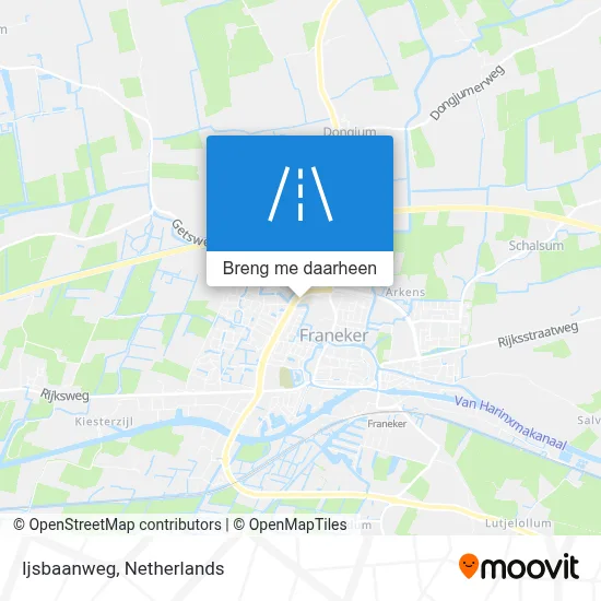 Ijsbaanweg kaart