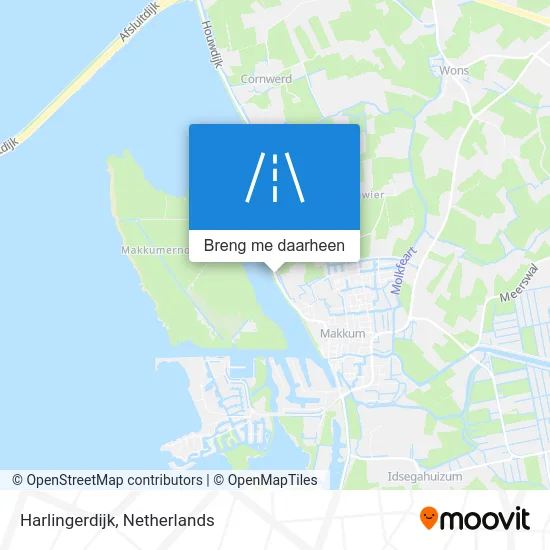 Harlingerdijk kaart