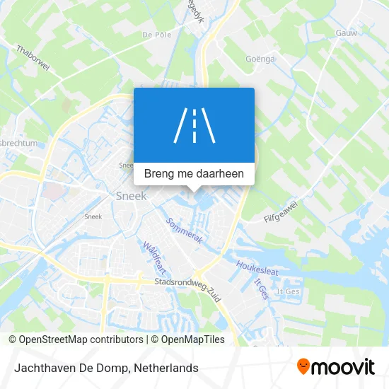 Jachthaven De Domp kaart