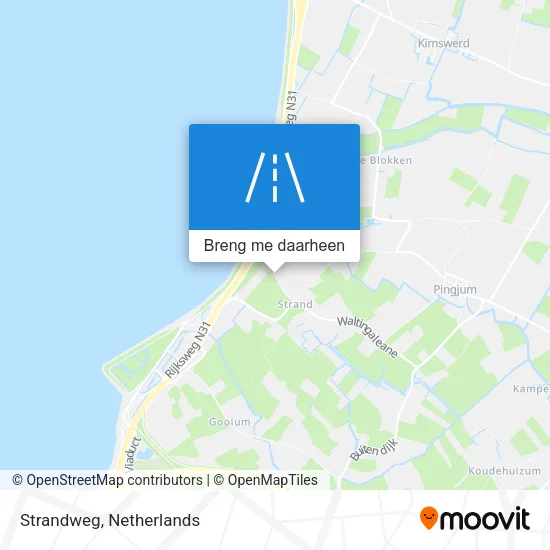 Strandweg kaart