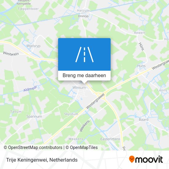 Trije Keningenwei kaart