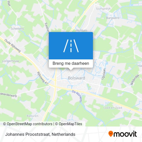 Johannes Prooststraat kaart