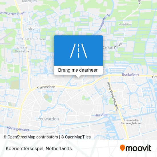Koerierstersespel kaart