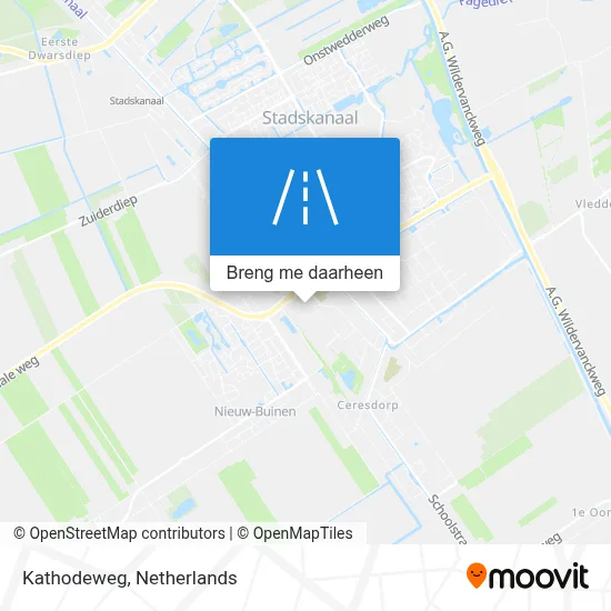 Kathodeweg kaart