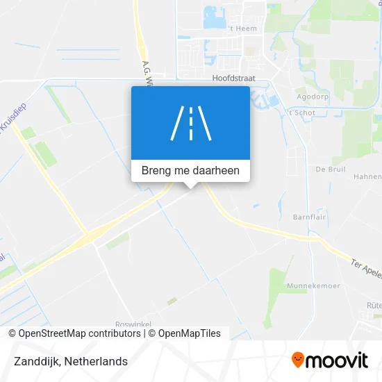 Zanddijk kaart