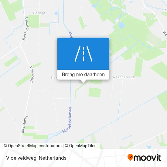 Vloeiveldweg kaart