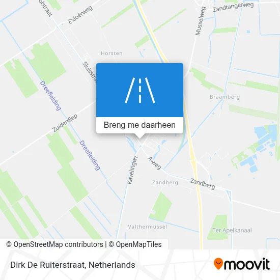 Dirk De Ruiterstraat kaart