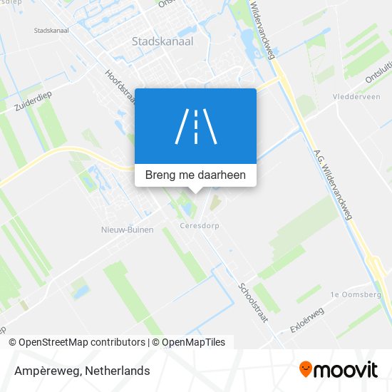 Ampèreweg kaart