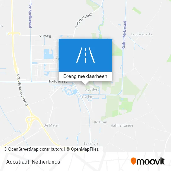 Agostraat kaart