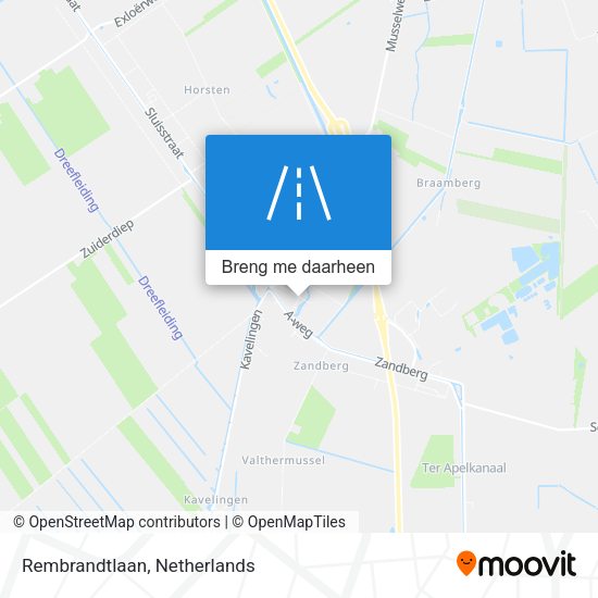 Rembrandtlaan kaart