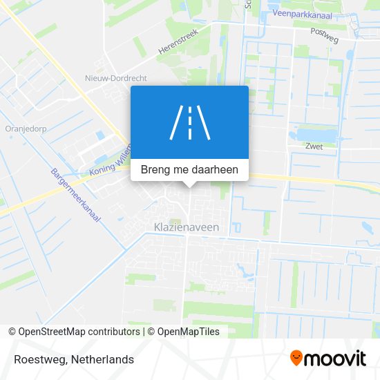 Roestweg kaart