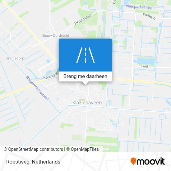 Roestweg kaart
