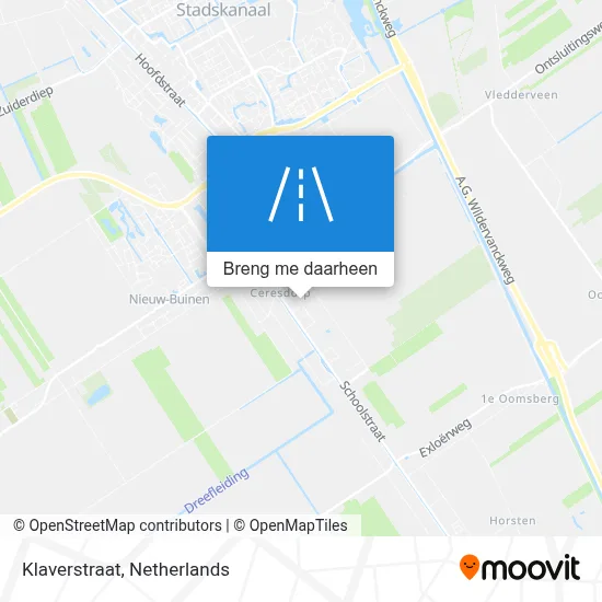 Klaverstraat kaart