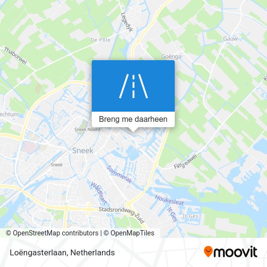 Loëngasterlaan kaart