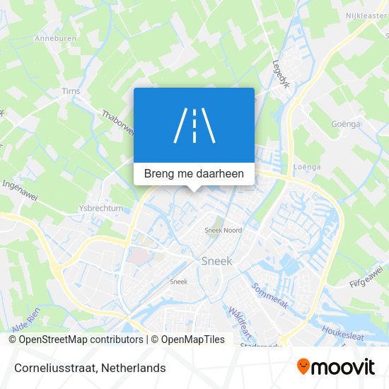 Corneliusstraat kaart