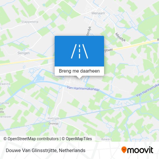 Douwe Van Glinsstrjitte kaart