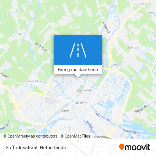 Suffridusstraat kaart