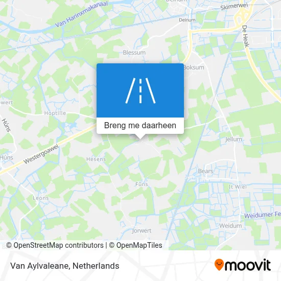 Van Aylvaleane kaart