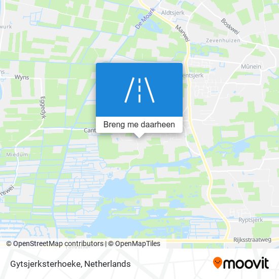 Gytsjerksterhoeke kaart