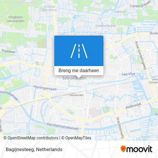 Bagijnesteeg kaart