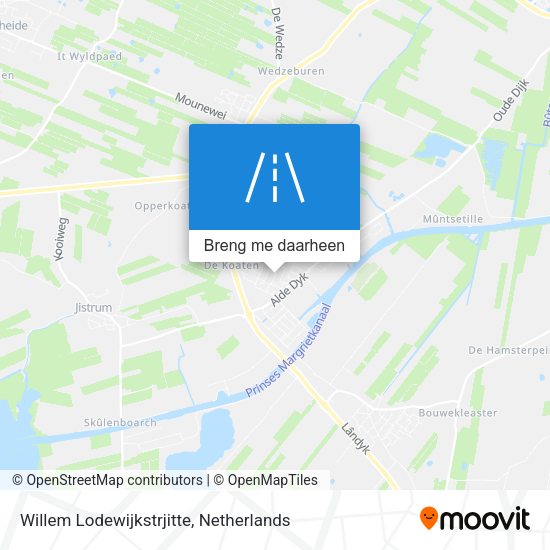 Willem Lodewijkstrjitte kaart