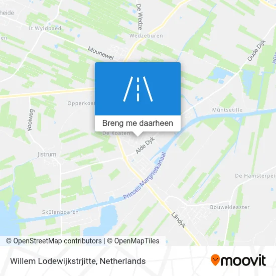 Willem Lodewijkstrjitte kaart