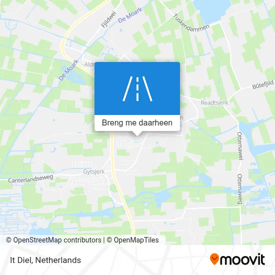 It Diel kaart