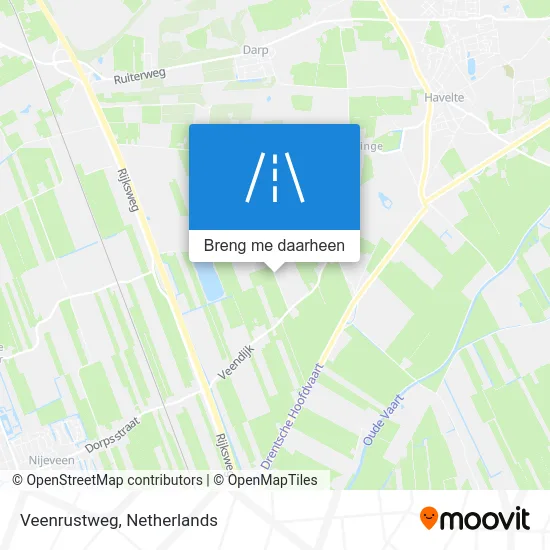 Veenrustweg kaart