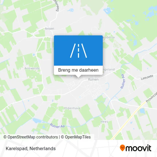 Karelspad kaart