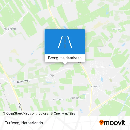 Turfweg kaart